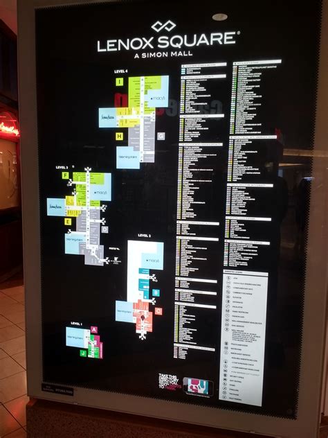 lenox mall stores map.